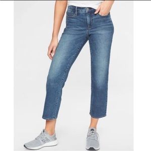 EUC Athleta Sculptex Strait Leg Cropped Jeans - size 10